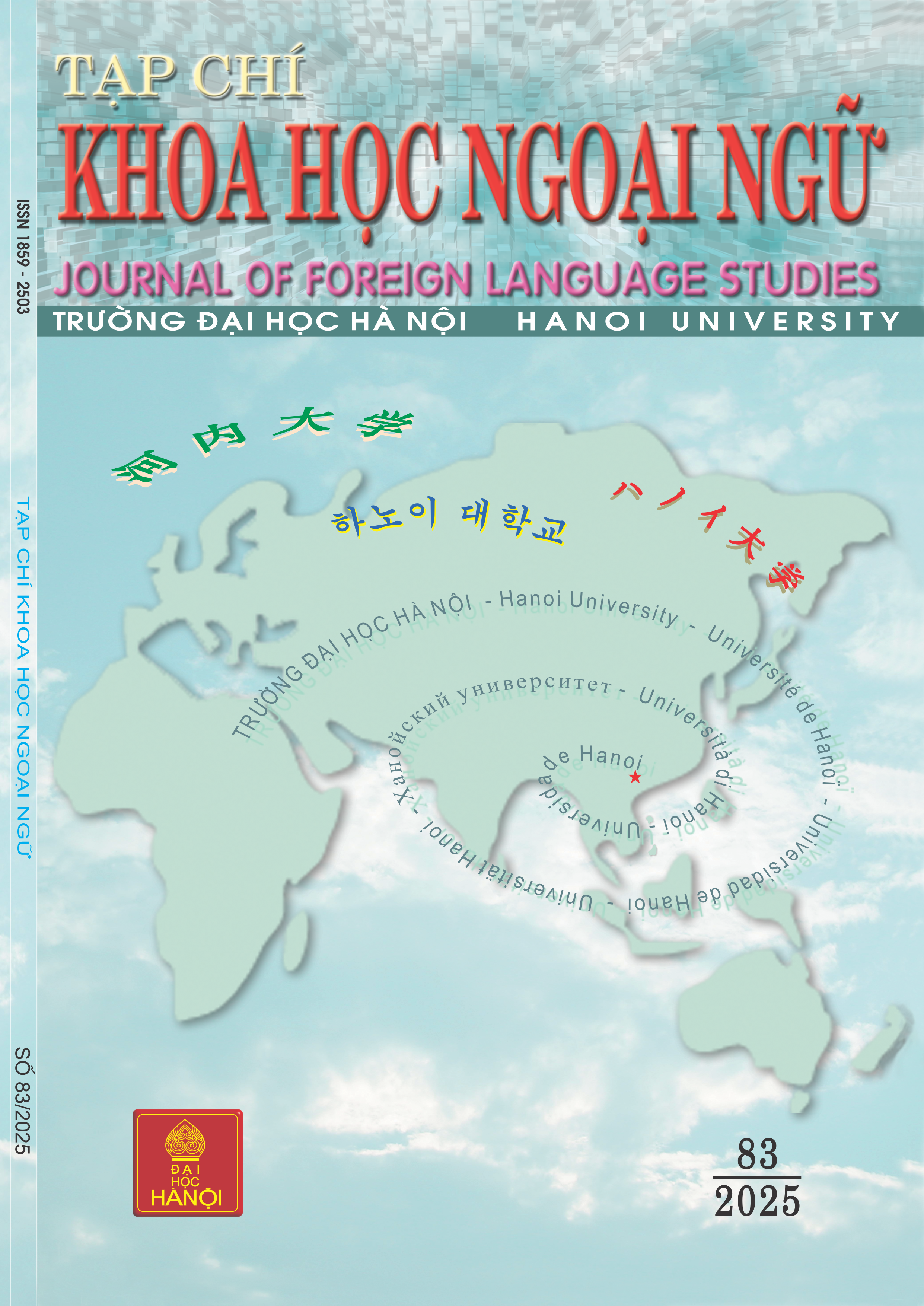 					Xem Số 83 (2025): Tạp chí Khoa học Ngoại ngữ số 83 (Tháng 09/2025)
				